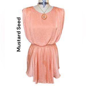 Coral Smock Waist Dress Sz Large sold at Anthropologie Mustard Seed